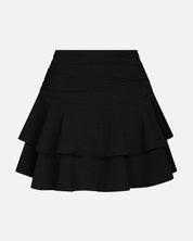 Mitra Frill Structure Skirt - 100 BLACK