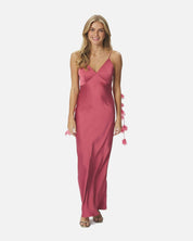 Colly Heavy Sateen Dress - 430 CHERRY PINK