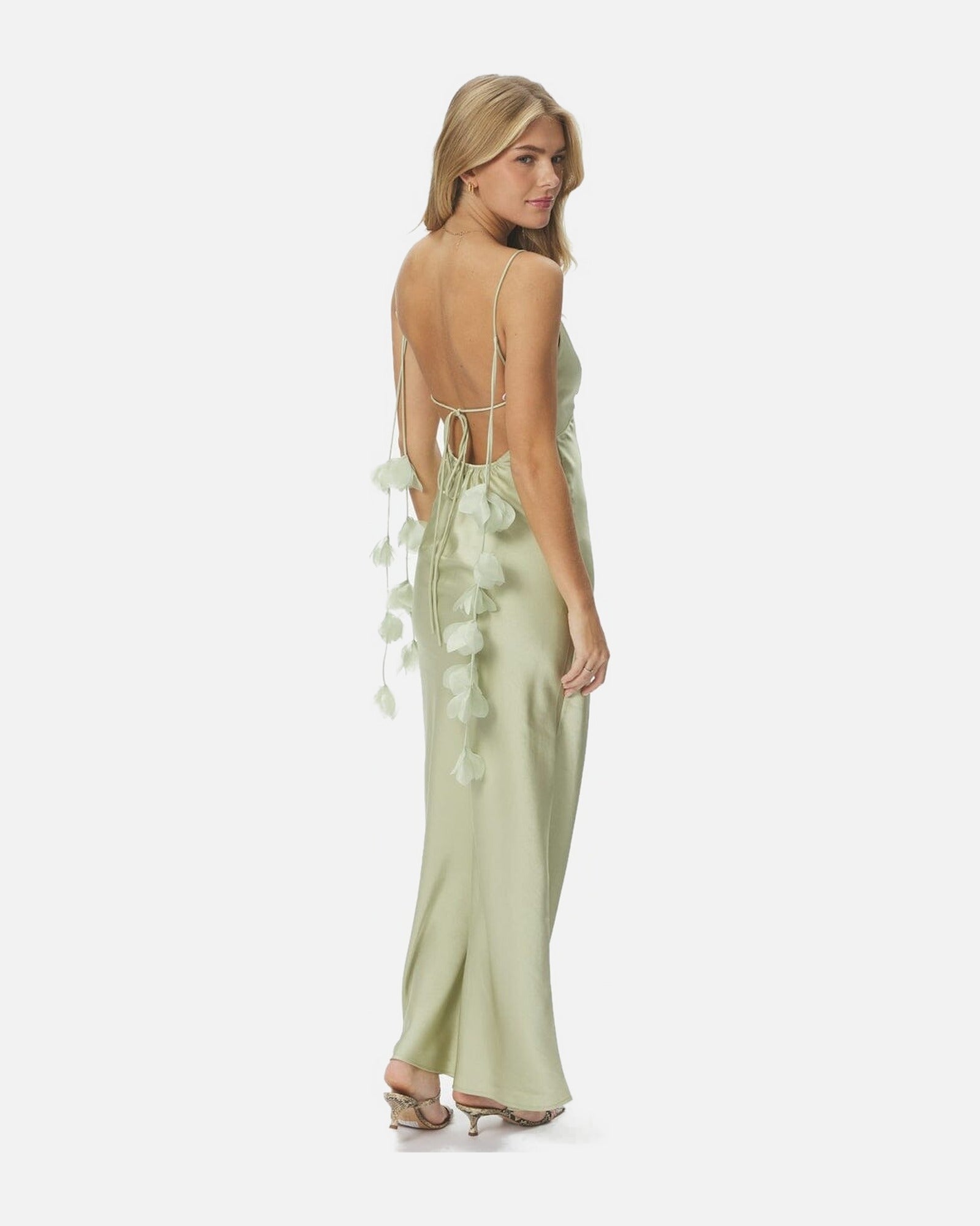 Colly Heavy Sateen Dress - 431 MINT GREEN