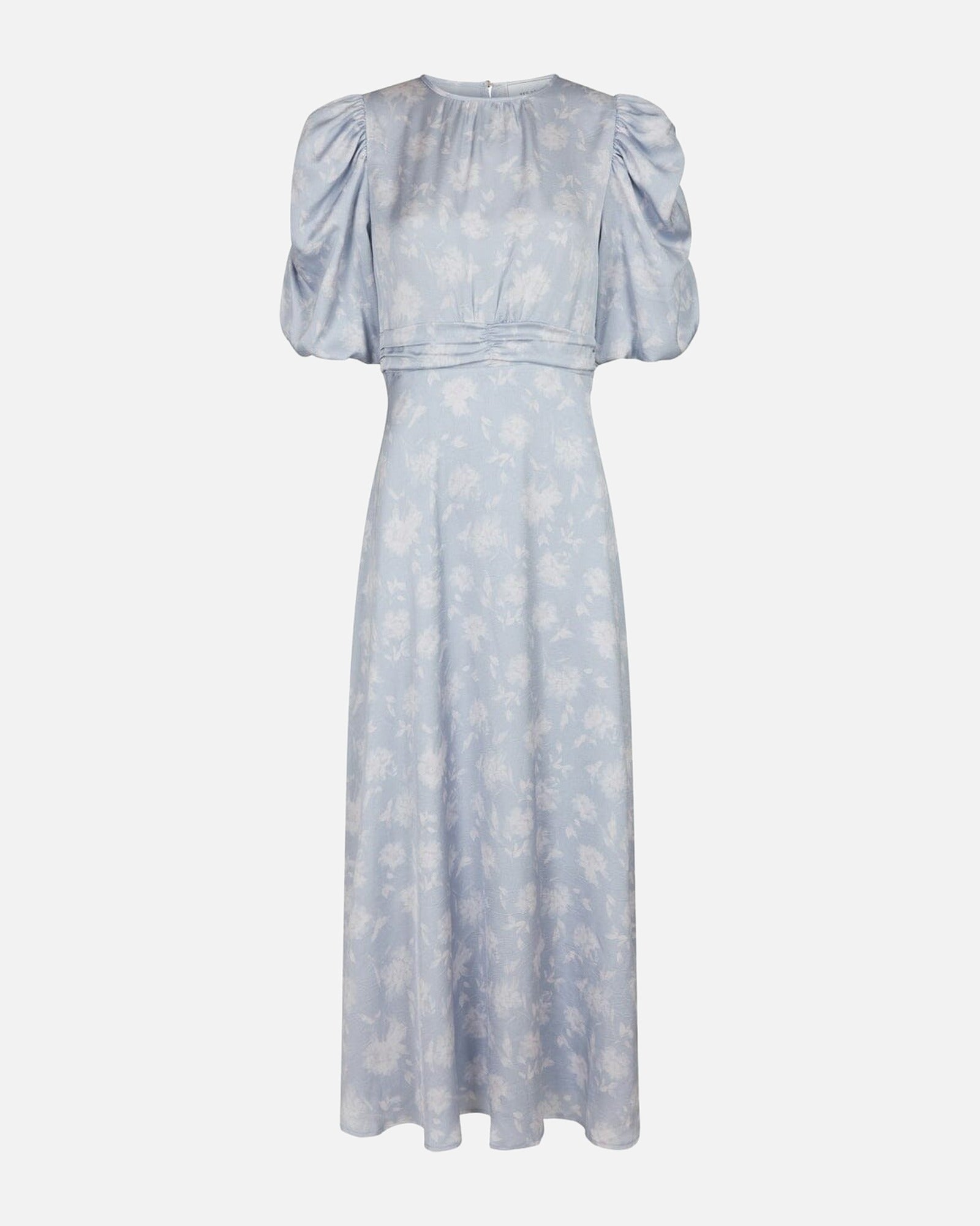 Kikka Faded Flower Dress - 145 LIGHT BLUE