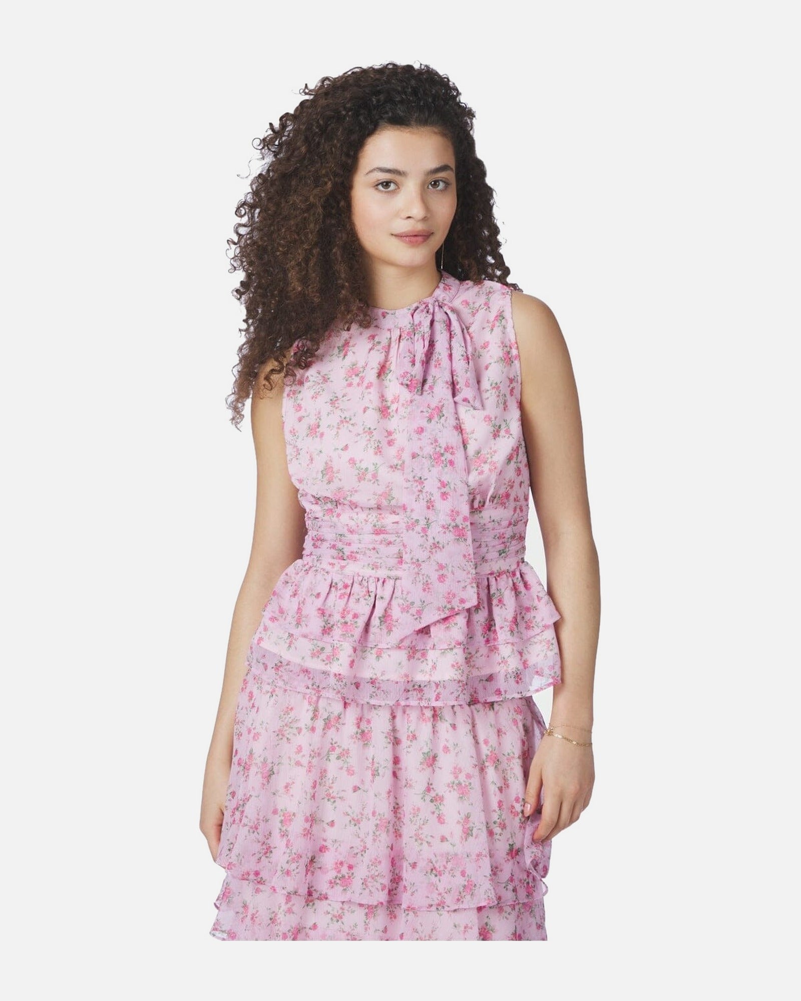 Ansol Meadow Printed Top - 754 LIGHT PINK