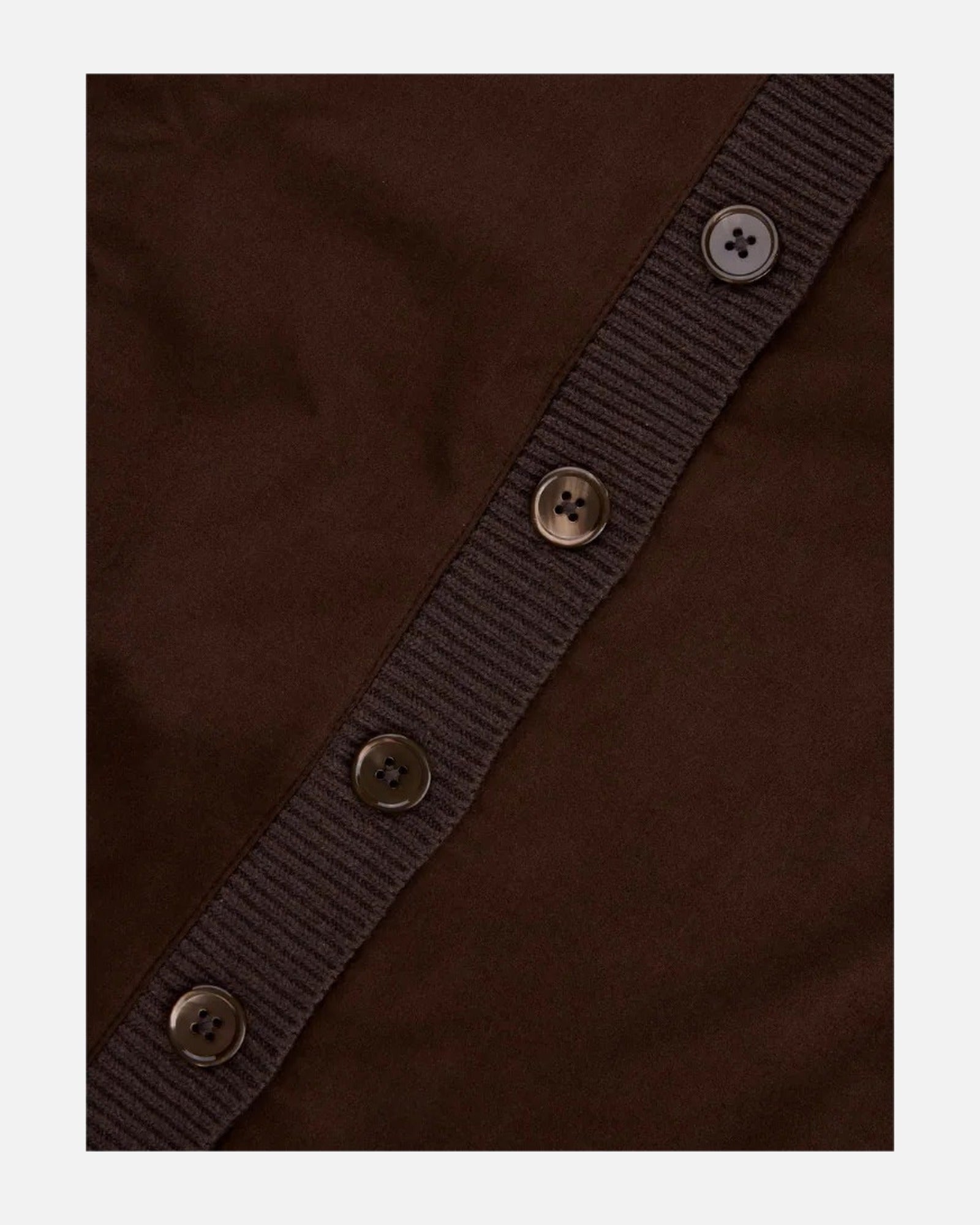 Stenströms Jacket Knitted Hybrid Buttoned Alcantara