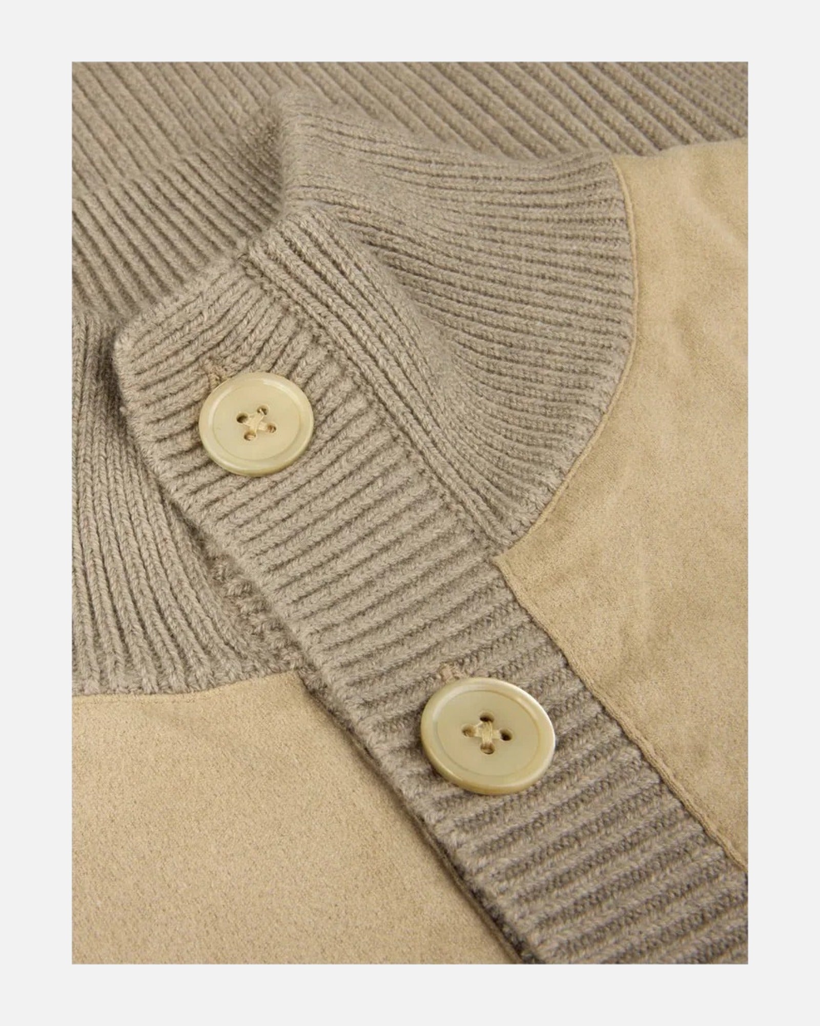 Stenströms Jacket Knitted Hybrid Buttoned Alcantara