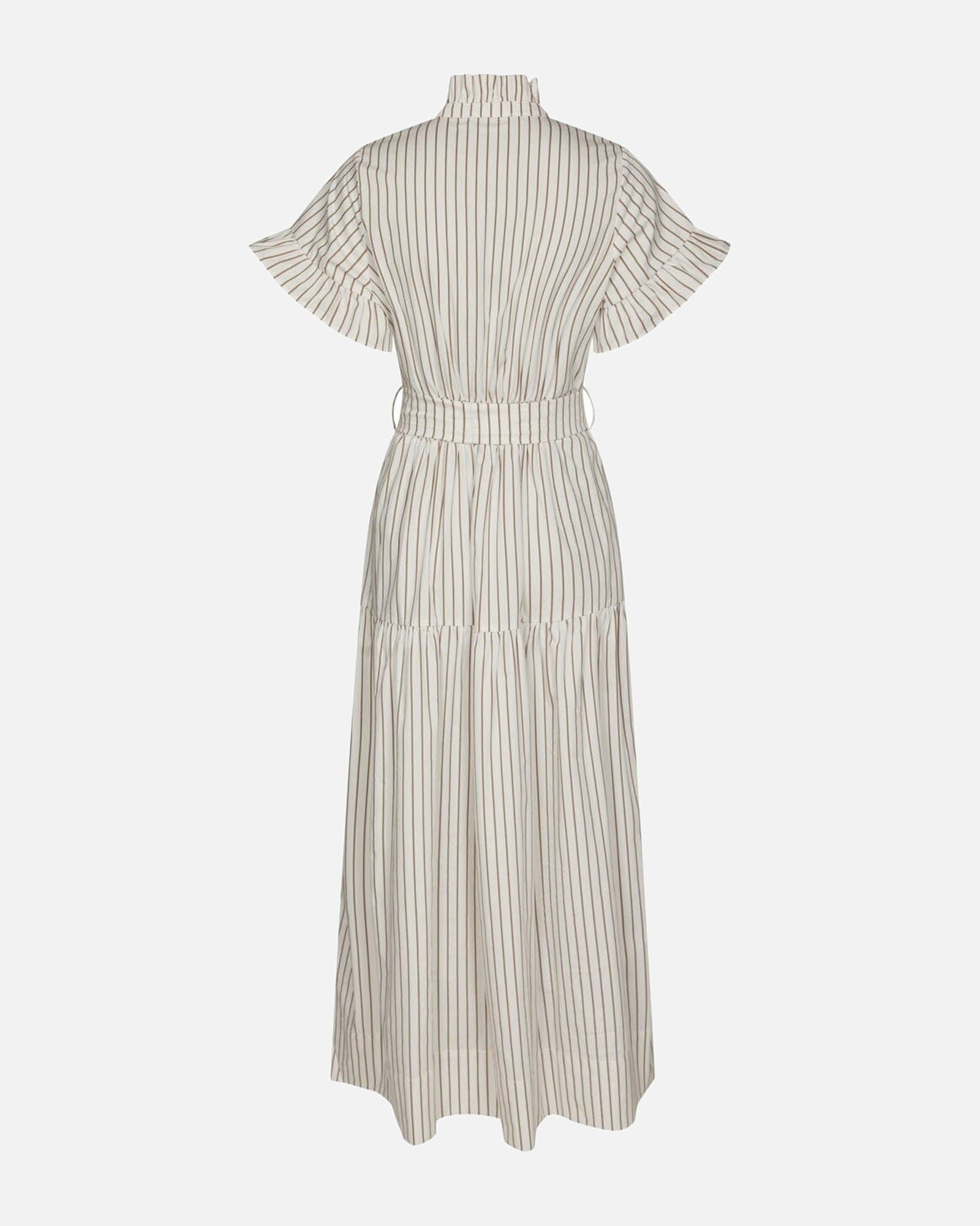 Nellie Wide Stripe Dress - 124 IVORY