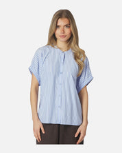 Englana Stripe Blouse - 145 LIGHT BLUE