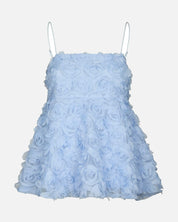 Kenli Flower Top - 145 LIGHT BLUE