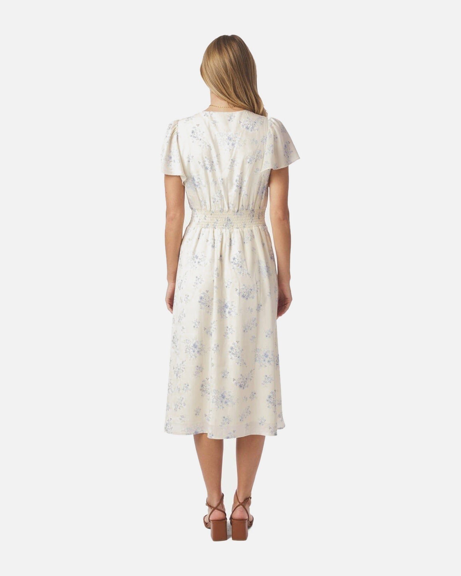 Eleni Delicate Flower Dress - 122 CREME