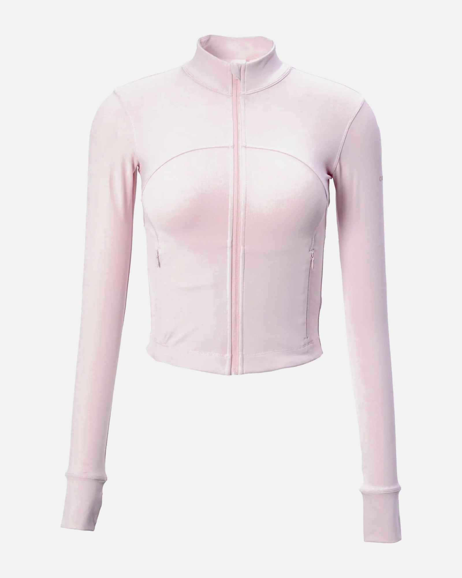 Caspara Sculptluxe® Zip Jacket – Millenial Pink