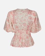 Minutti Print Blouse - 121 OFF WHITE