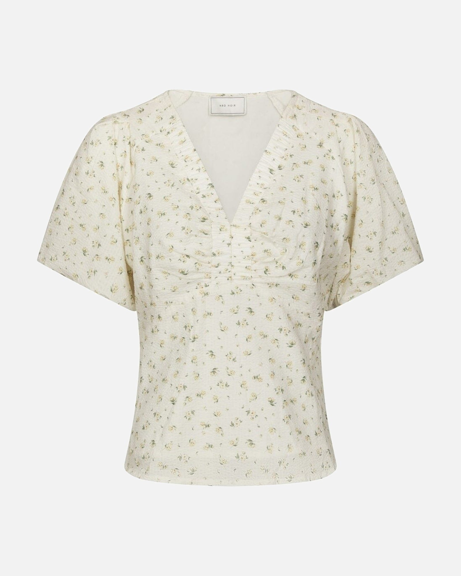 Irina Small Rose Flower Blouse - 191 LIGHT YELLOW