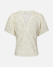 Irina Small Rose Flower Blouse - 191 LIGHT YELLOW