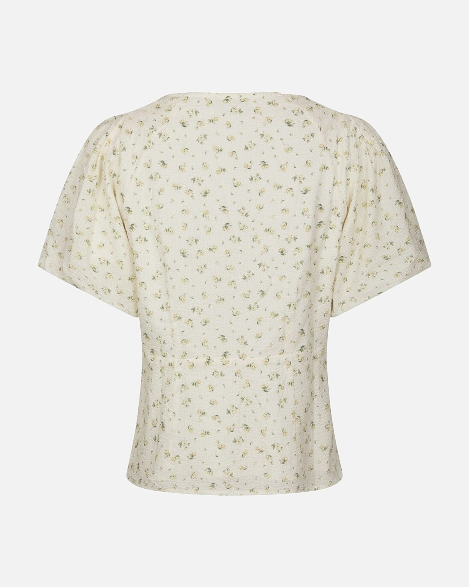 Irina Small Rose Flower Blouse - 191 LIGHT YELLOW