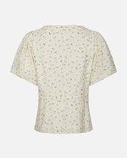 Irina Small Rose Flower Blouse - 191 LIGHT YELLOW