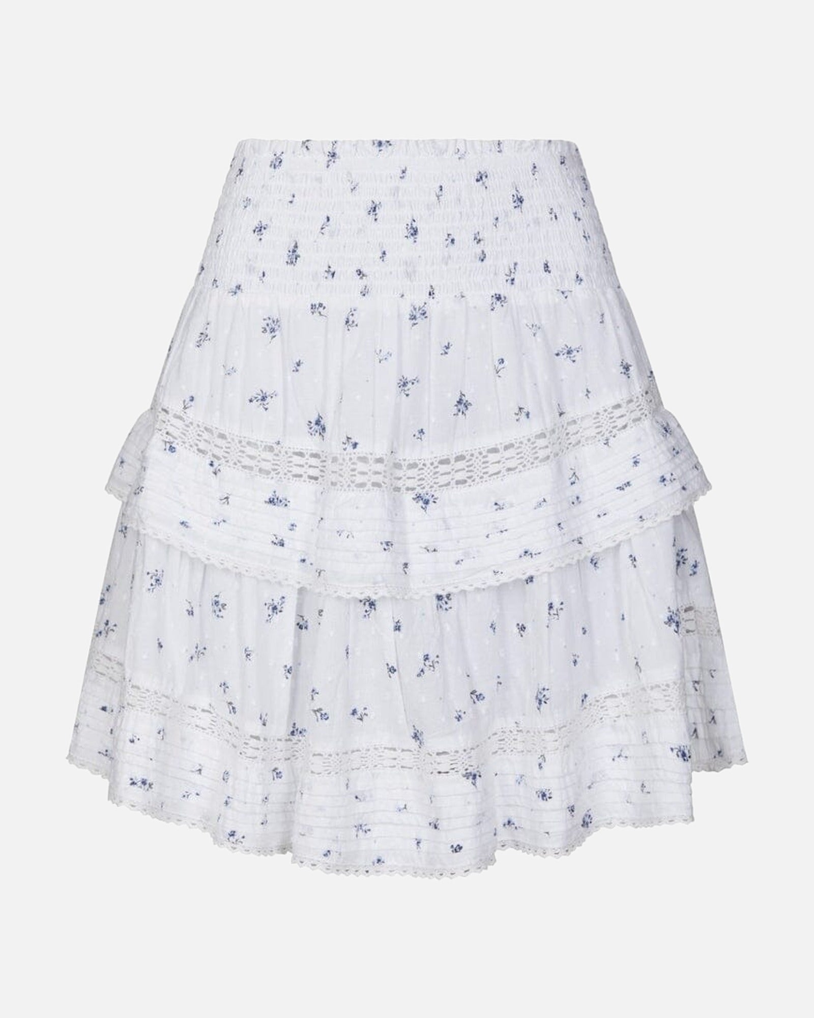 Kenia Flower Dobby Skirt - 978 BLUE FLOWER