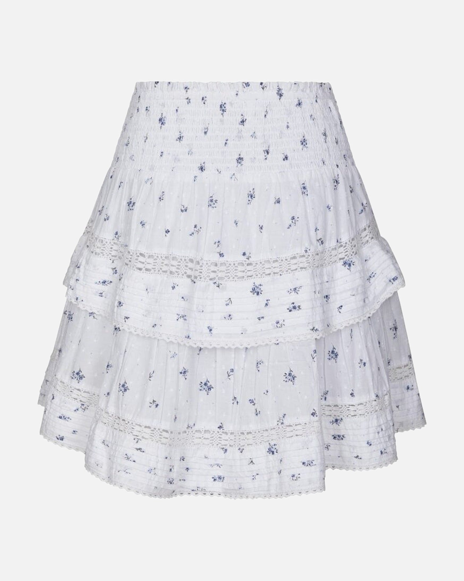 Kenia Flower Dobby Skirt - 978 BLUE FLOWER