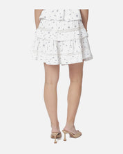 Kenia Flower Dobby Skirt - 978 BLUE FLOWER