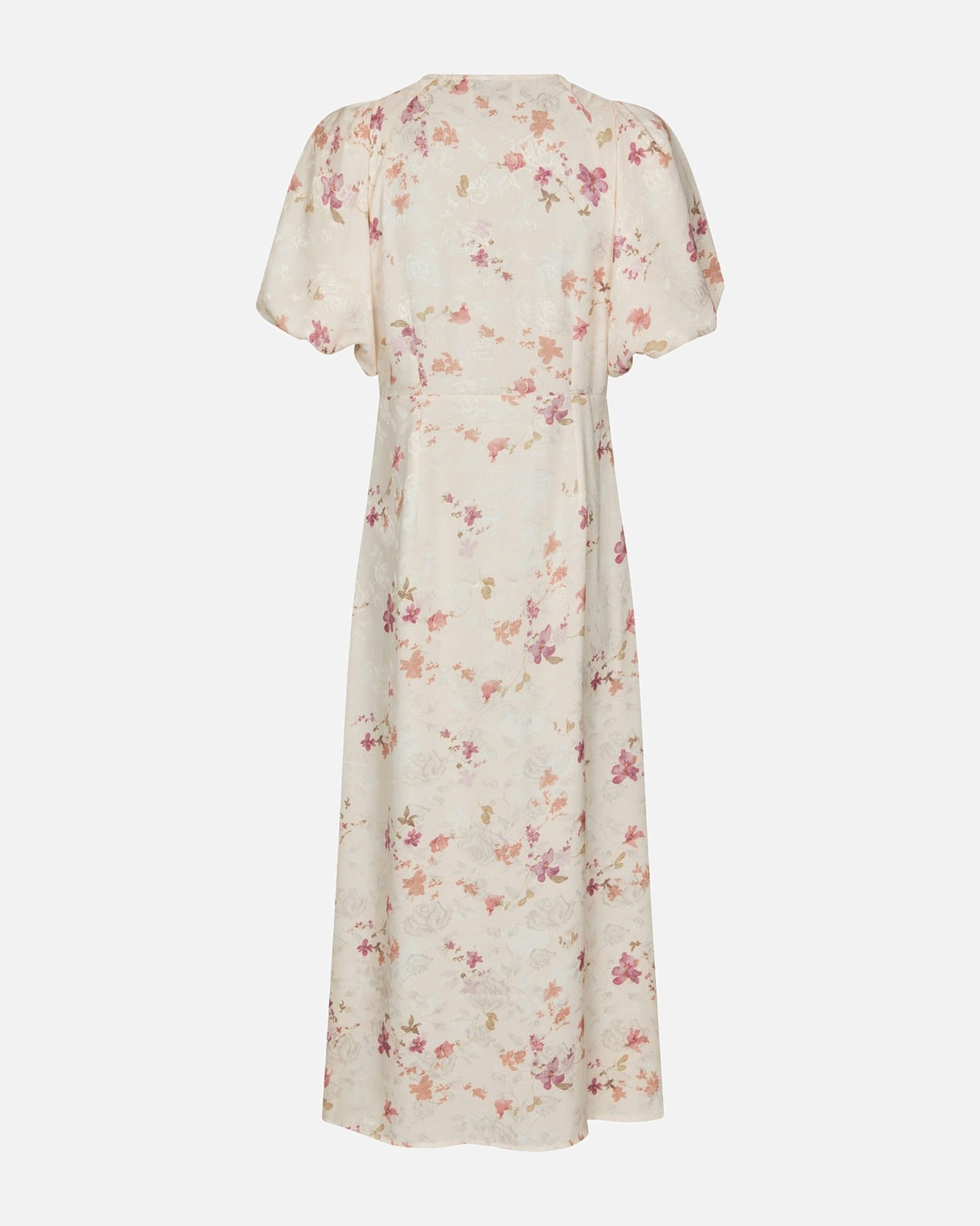 Illana Sateen Print Dress - 122 CREME