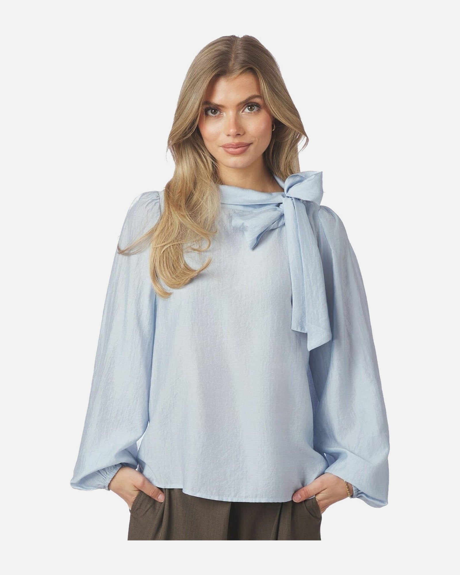 Selene Crisp Blouse - 145 LIGHT BLUE