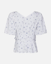Sapura Flower Dobby Blouse - 978 BLUE FLOWER