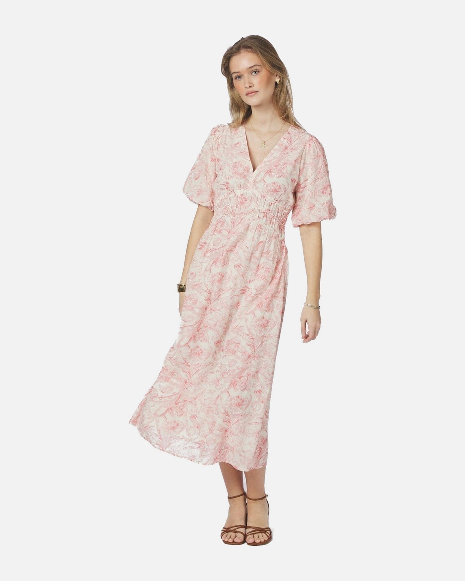 Kalia Print Dress - 121 OFF WHITE
