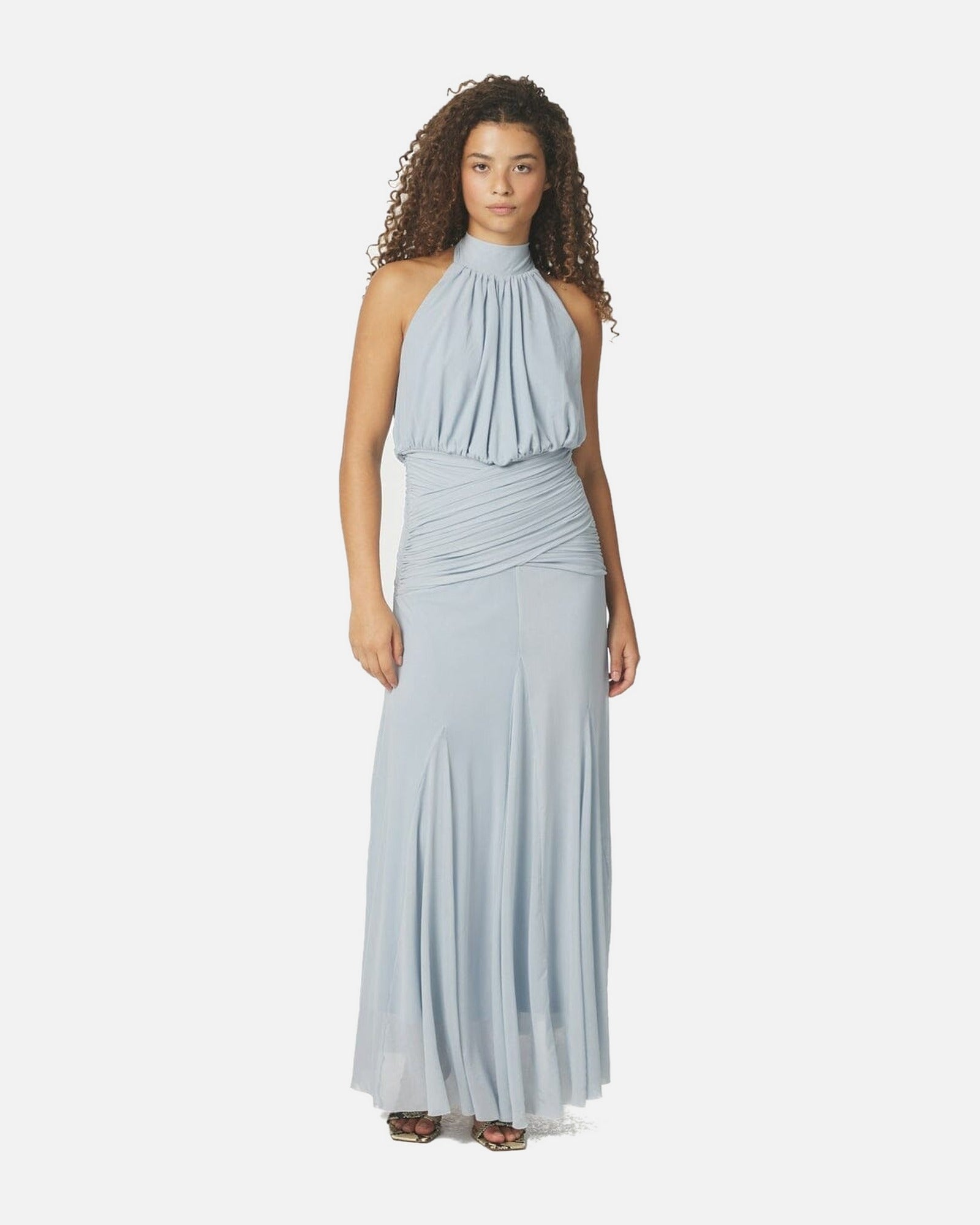 Lisseth Mesh Dress - 145 LIGHT BLUE