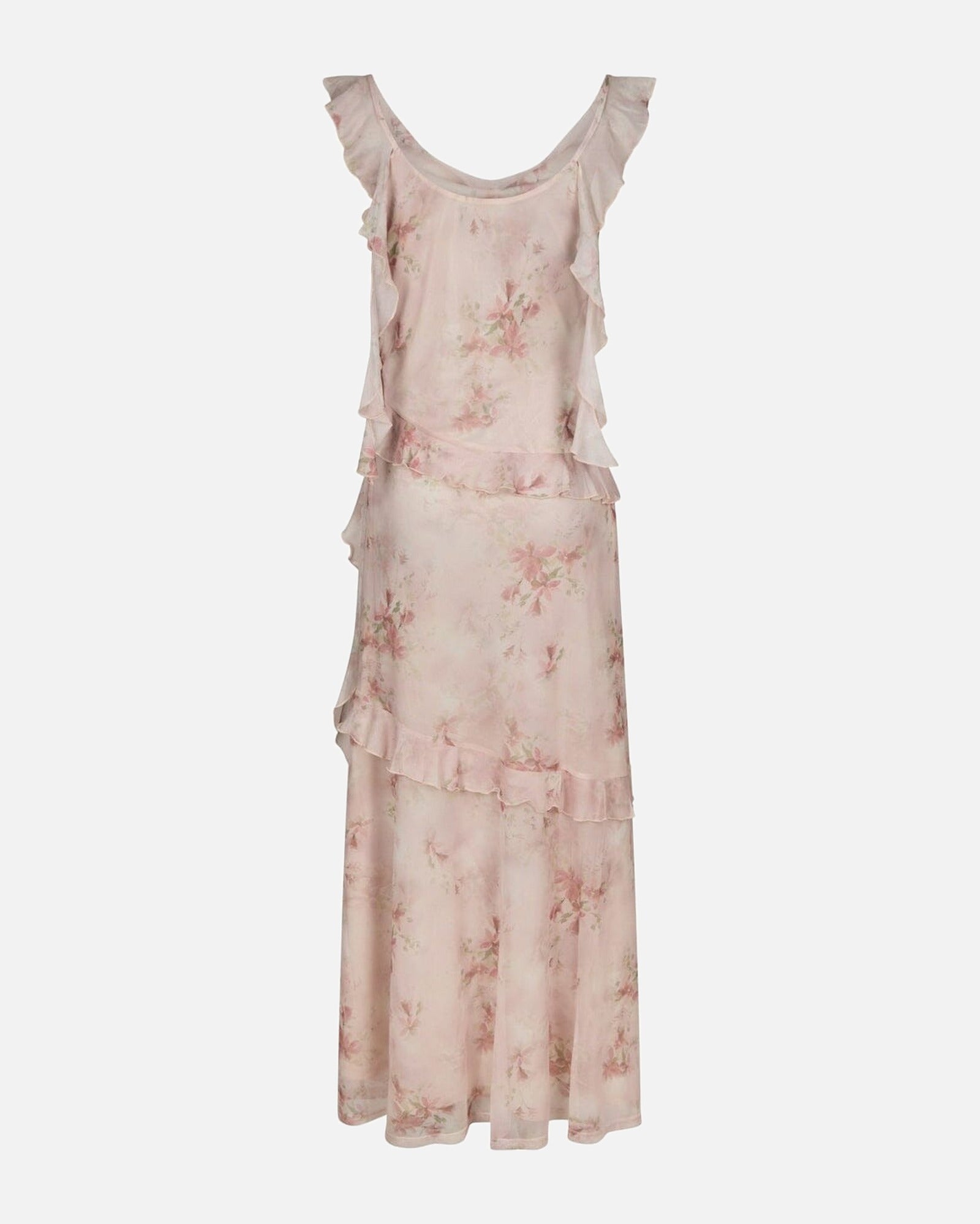 Adelle Frill Mesh Dress - 754 LIGHT PINK