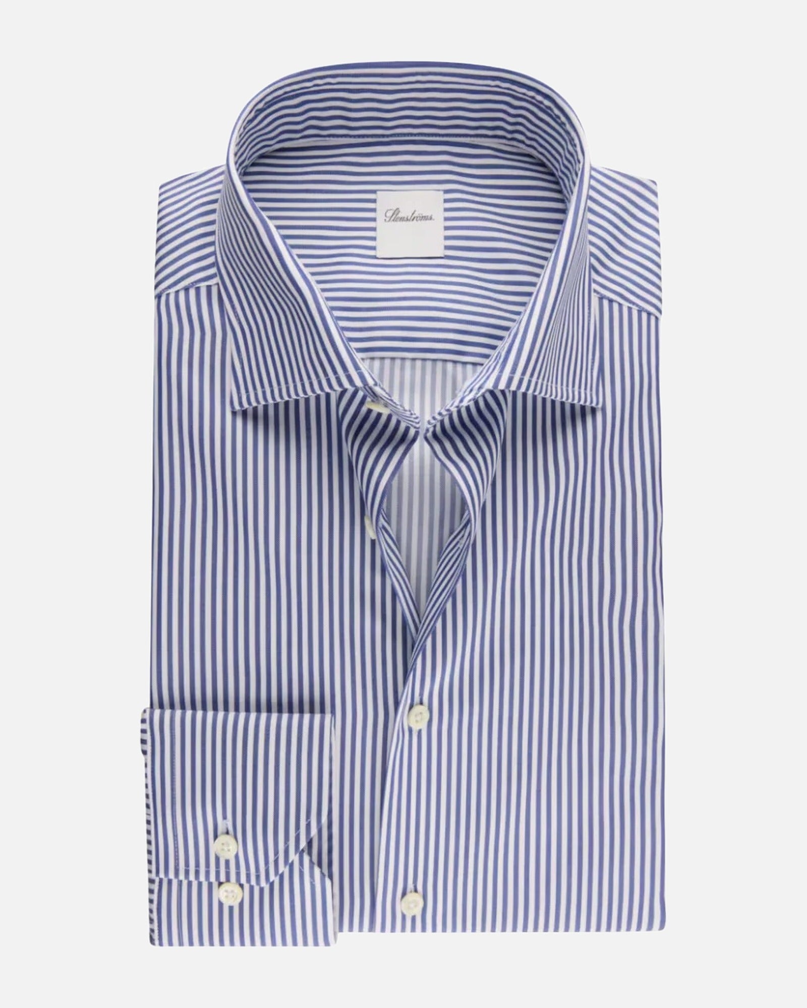 Stenströms Regular Fit Randig twillskjorta herr – Blue Stripe