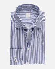 Stenströms Regular Fit Randig twillskjorta herr – Blue Stripe