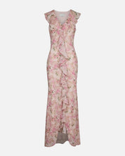 Neo Noir Zella Chiffon Print Dress – Dusty Pink