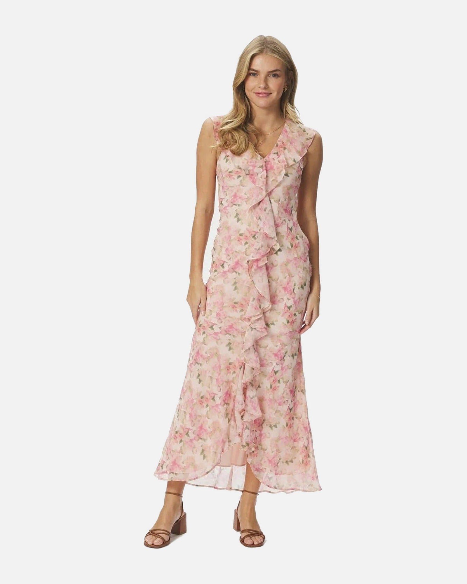 Neo Noir Zella Chiffon Print Dress
