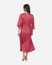 Remara Heavy Sateen Dress - 430 CHERRY PINK