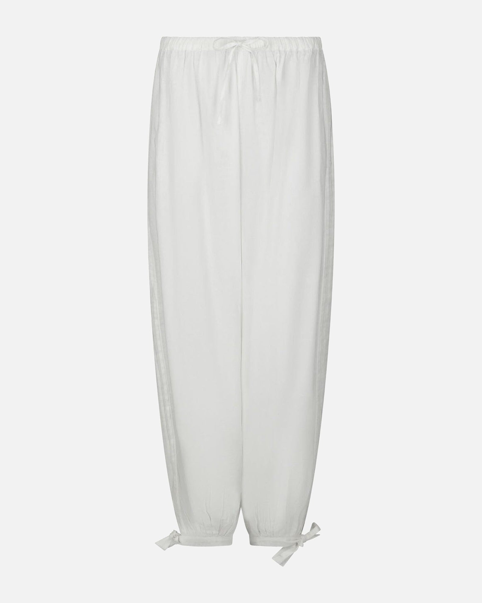 ELYSE S VOILE BALLOON PANTS 120 WHITE