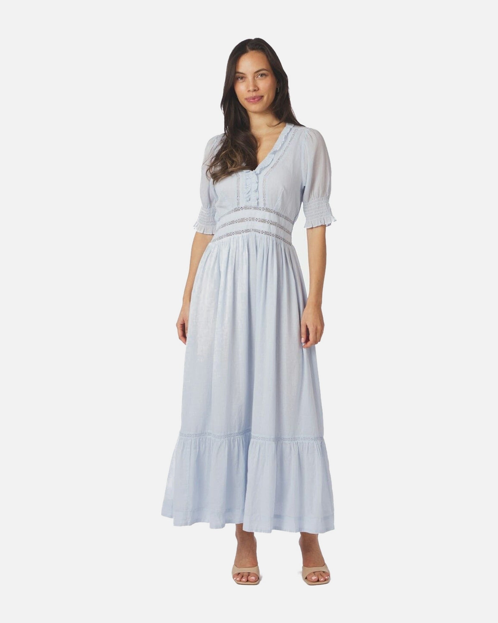 Alvina S Voile Dress - 145 LIGHT BLUE
