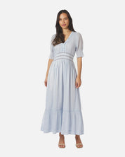 Alvina S Voile Dress - 145 LIGHT BLUE