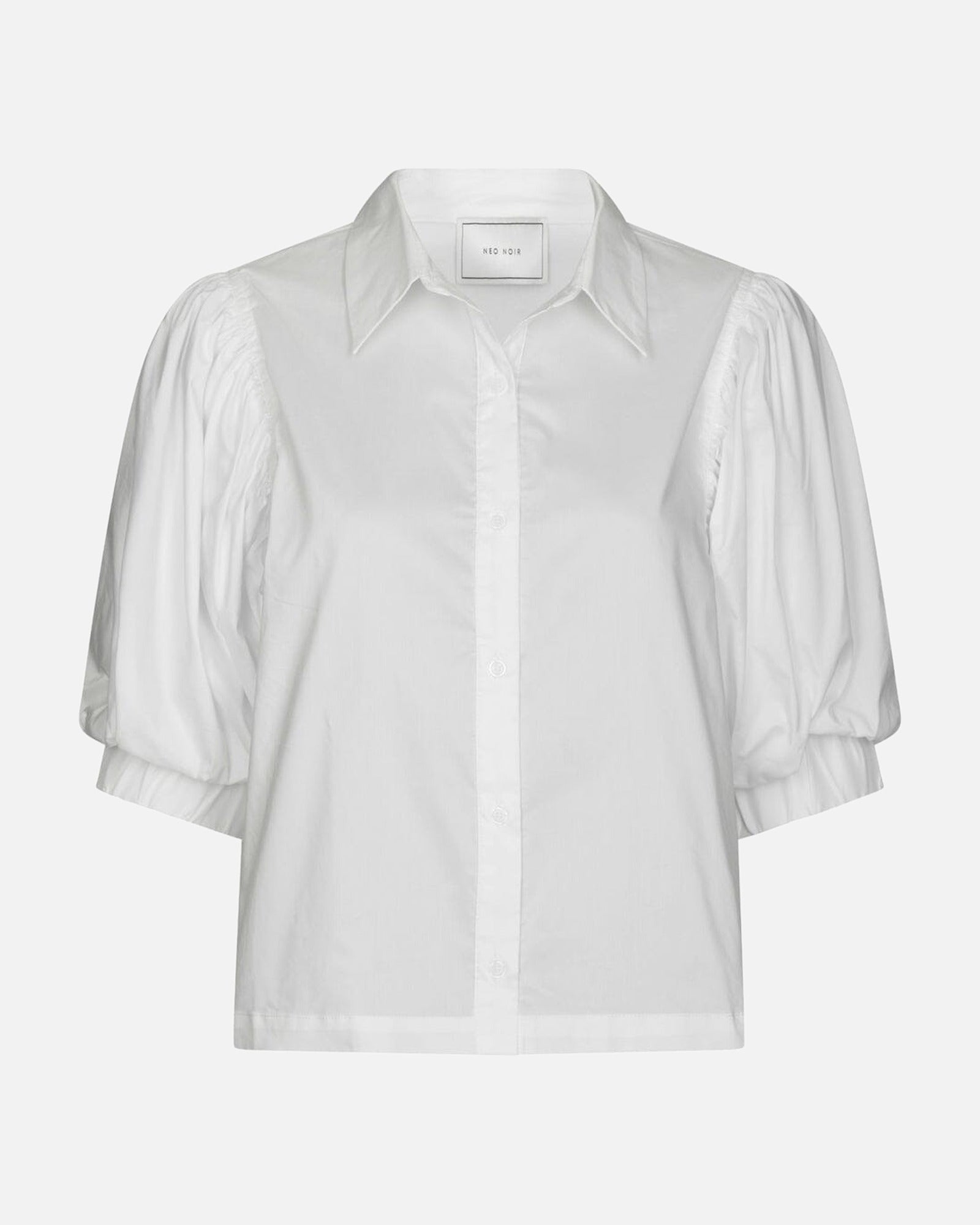 Etta Poplin Shirt - 120 WHITE