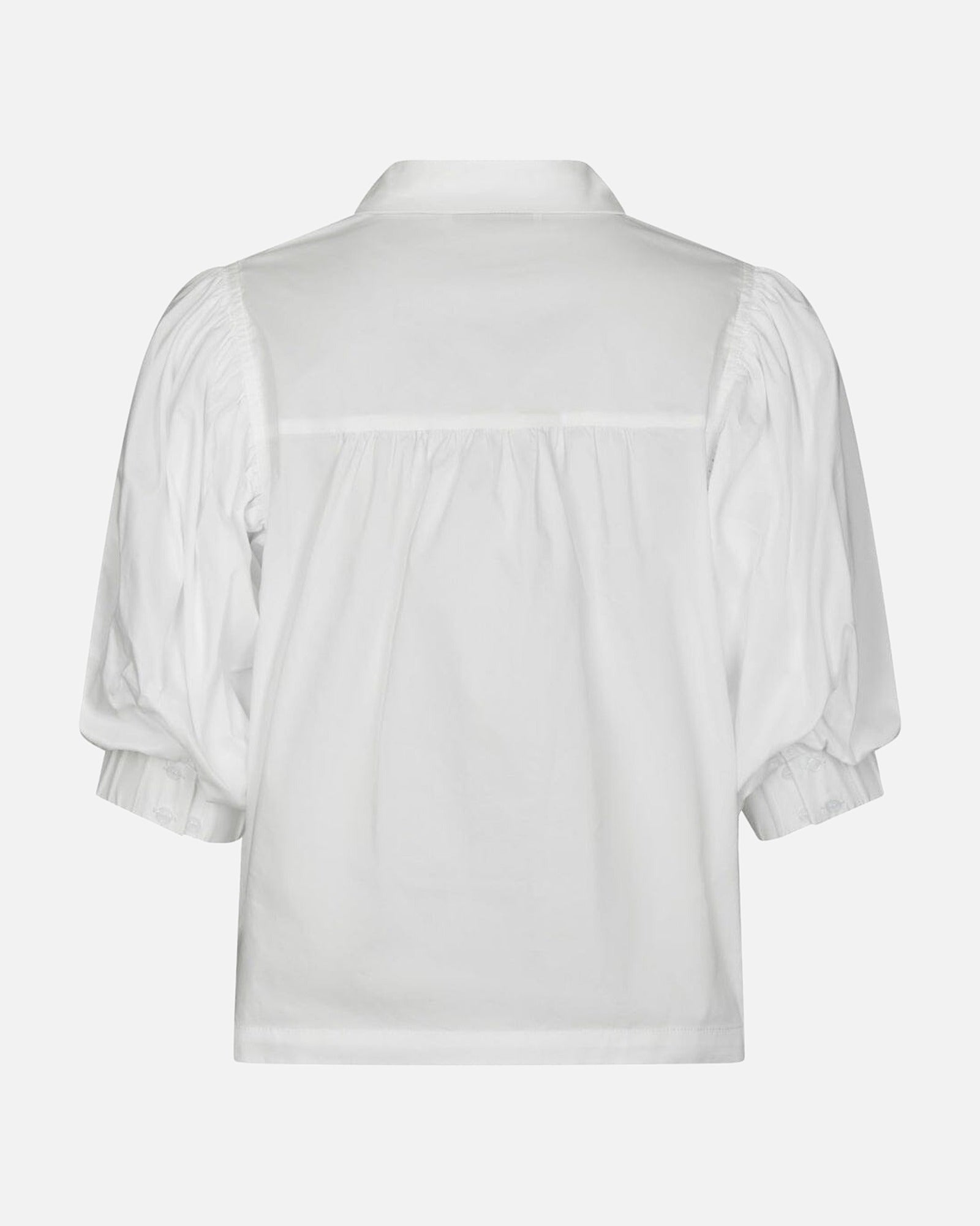 Etta Poplin Shirt - 120 WHITE