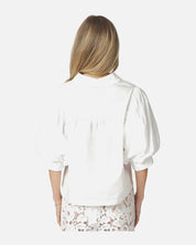Etta Poplin Shirt - 120 WHITE
