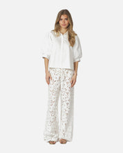 Etta Poplin Shirt - 120 WHITE