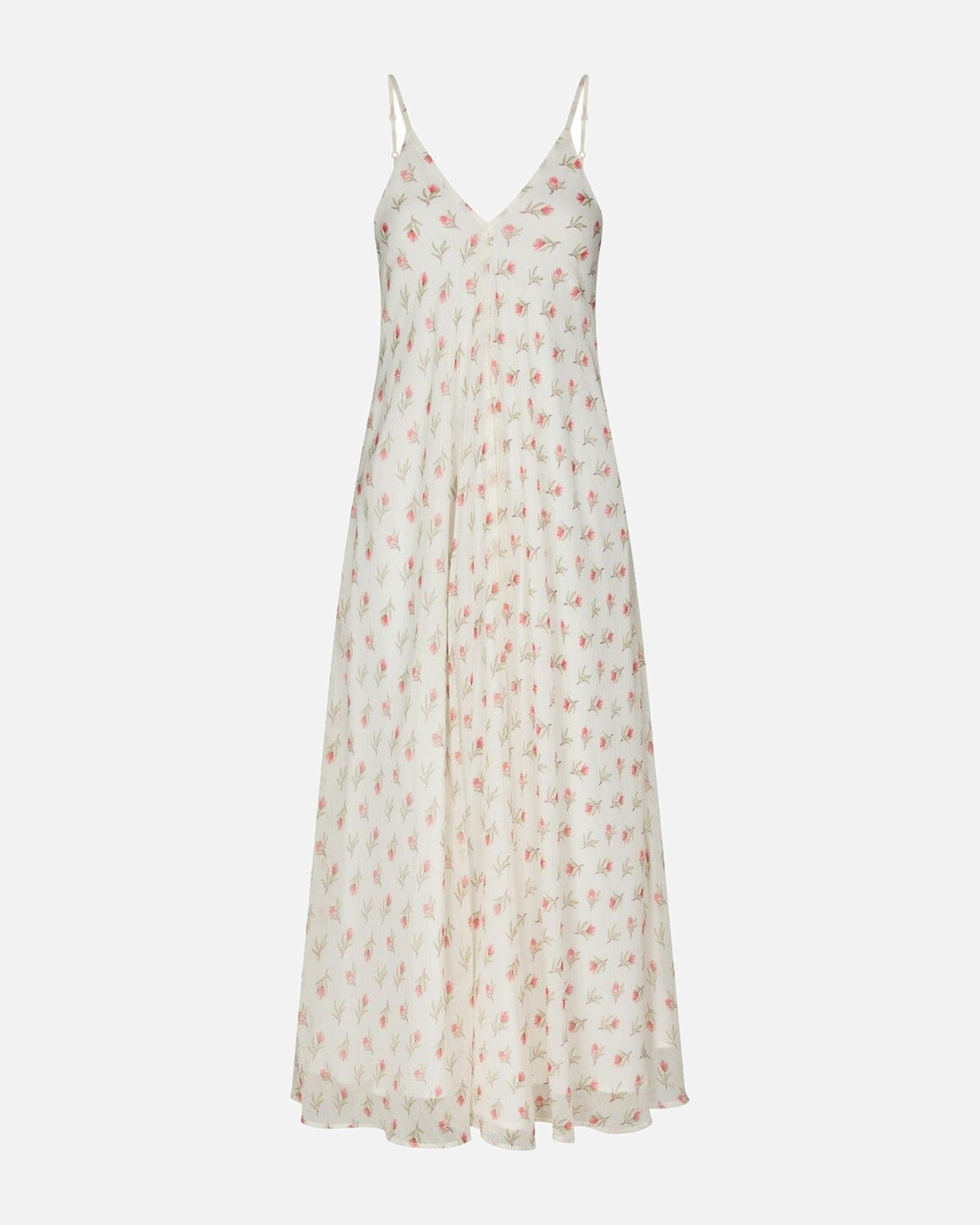 Grazia Flower Dress - 121 OFF WHITE