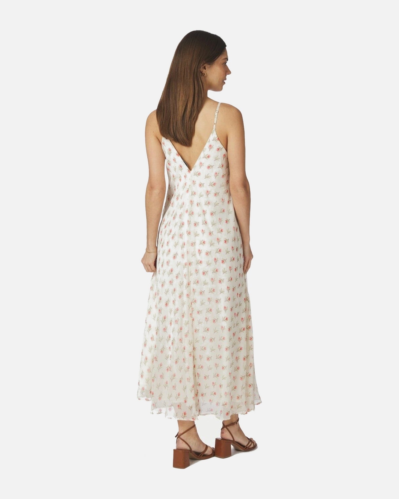 Grazia Flower Dress - 121 OFF WHITE
