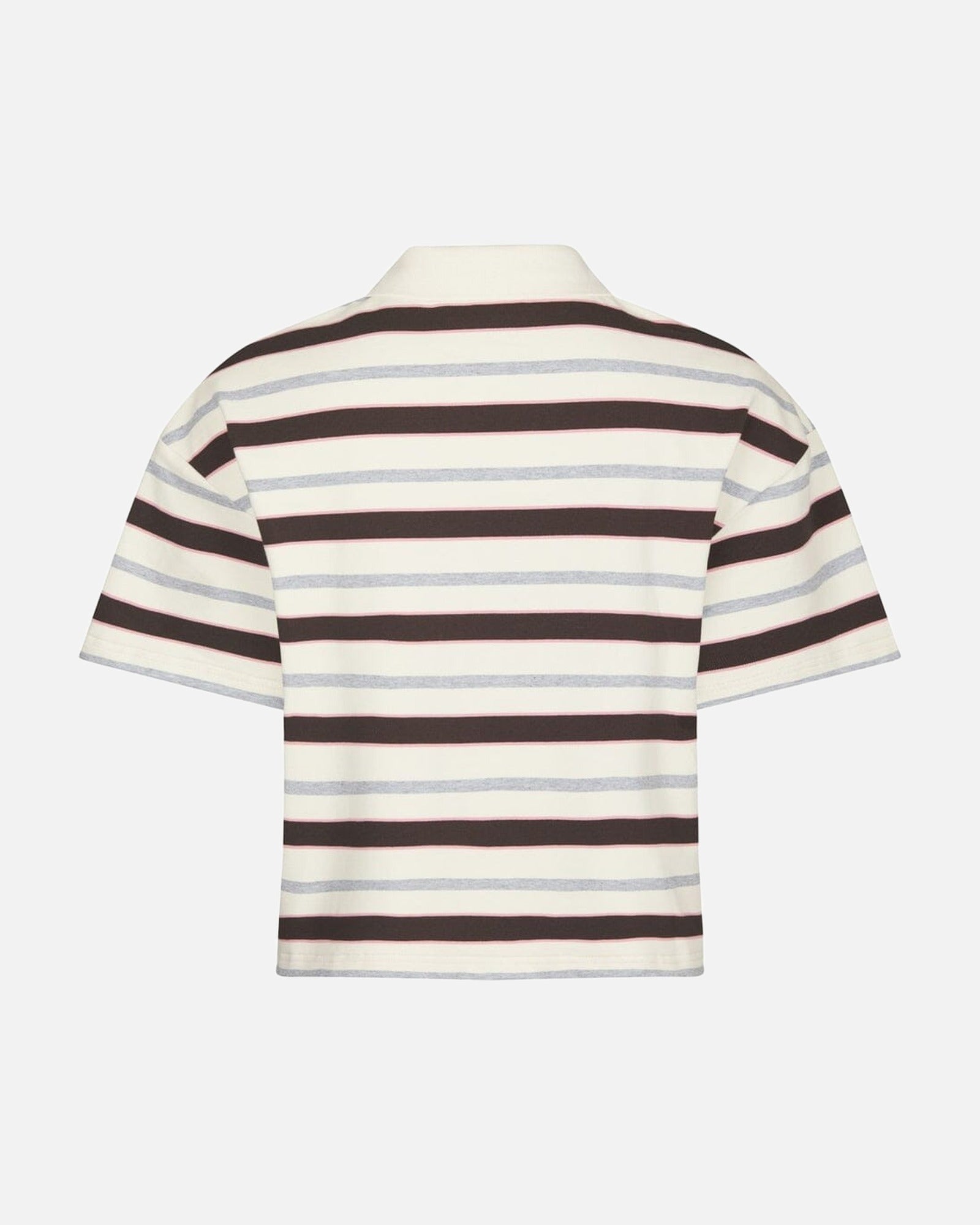 Vennera Triple Stripe Polo Tee - 130 GREY