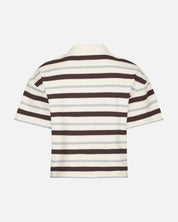 Vennera Triple Stripe Polo Tee - 130 GREY