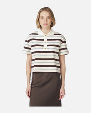 Vennera Triple Stripe Polo Tee - 130 GREY