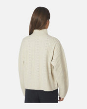 Neo Noir Anda Cable Knit Blouse