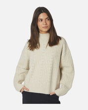 Neo Noir Anda Cable Knit Blouse