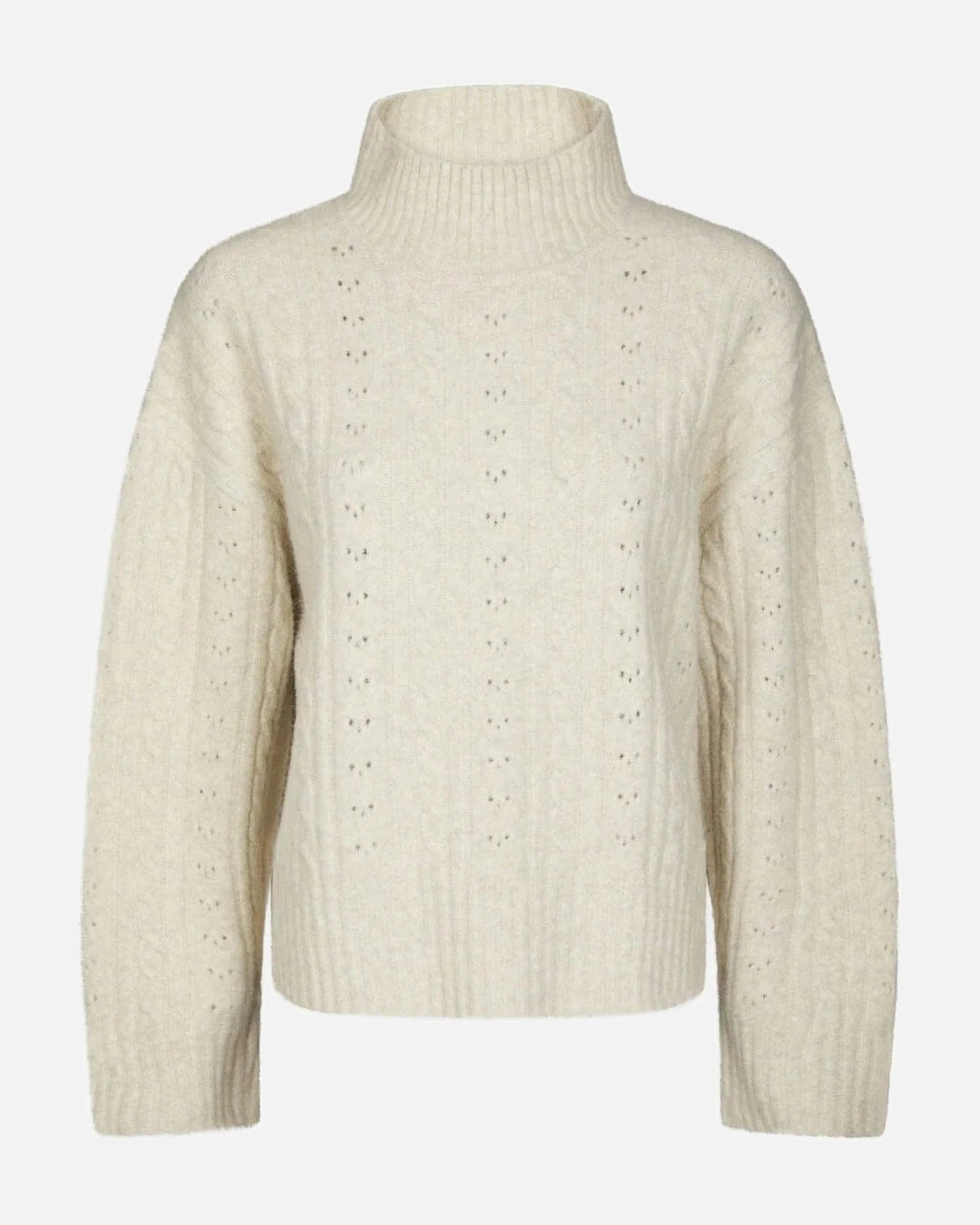 Neo Noir Anda Cable Knit Blouse