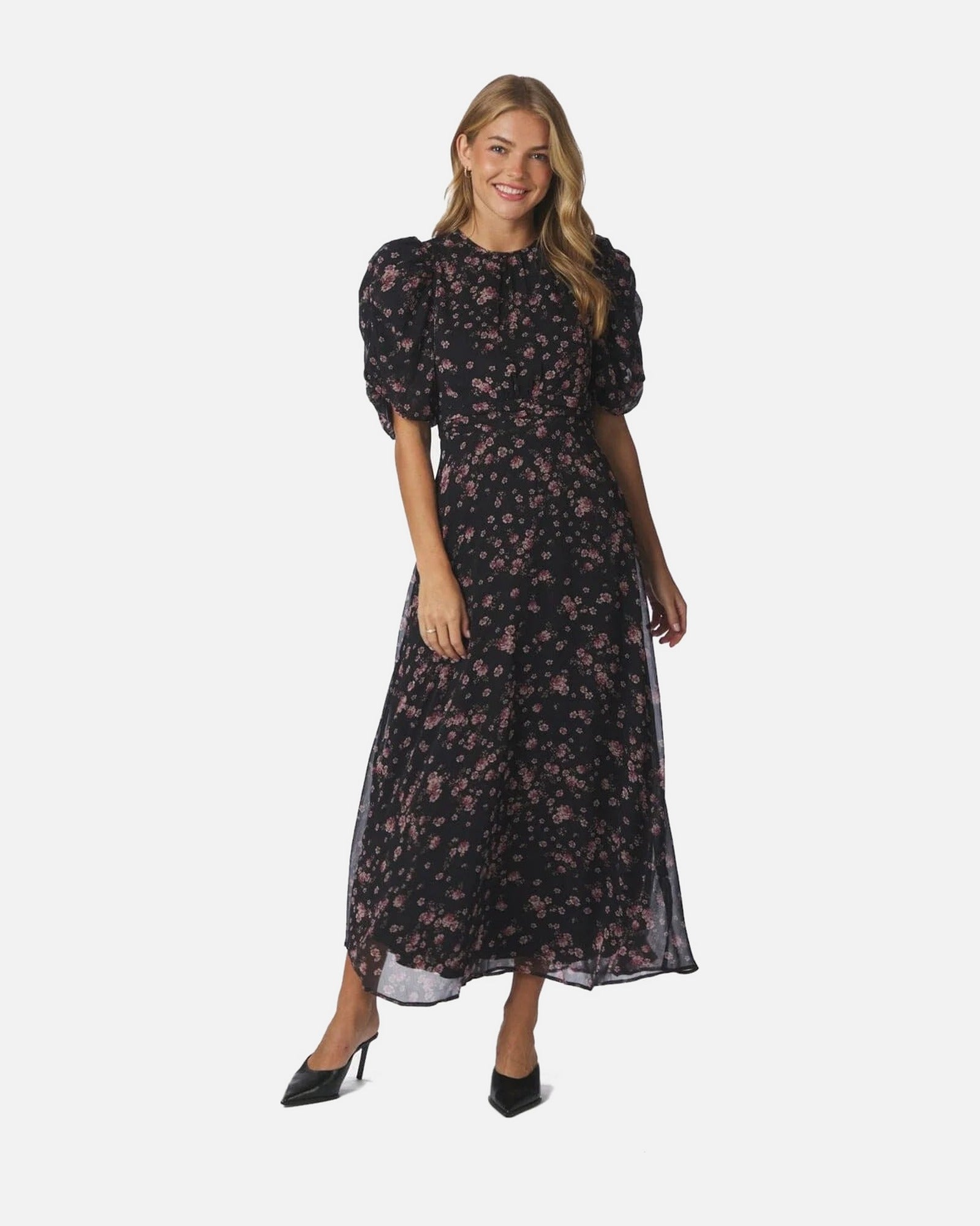Neo Noir Kikka Mini Flower Dress