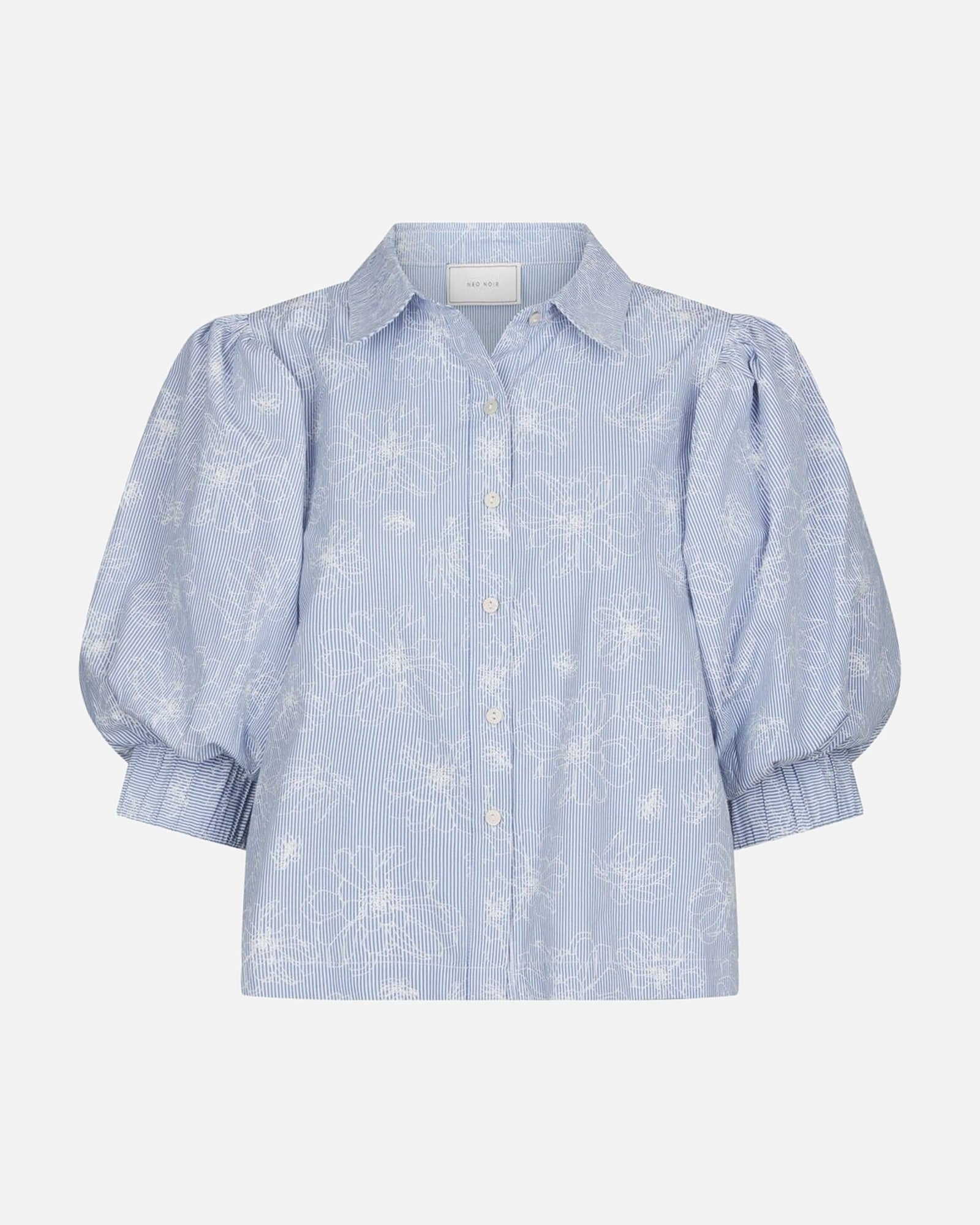 Neo Noir Etta Flower Stripe Shirt