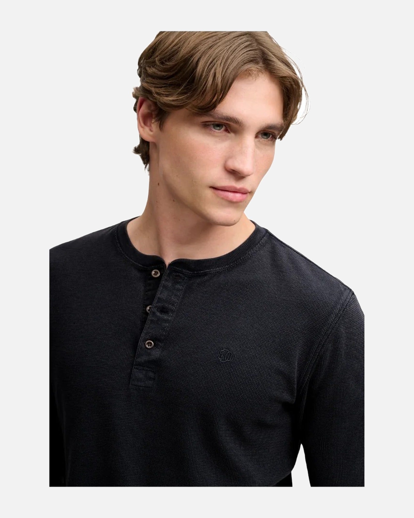 Superdry Waffle Long Sleeve Henley Top