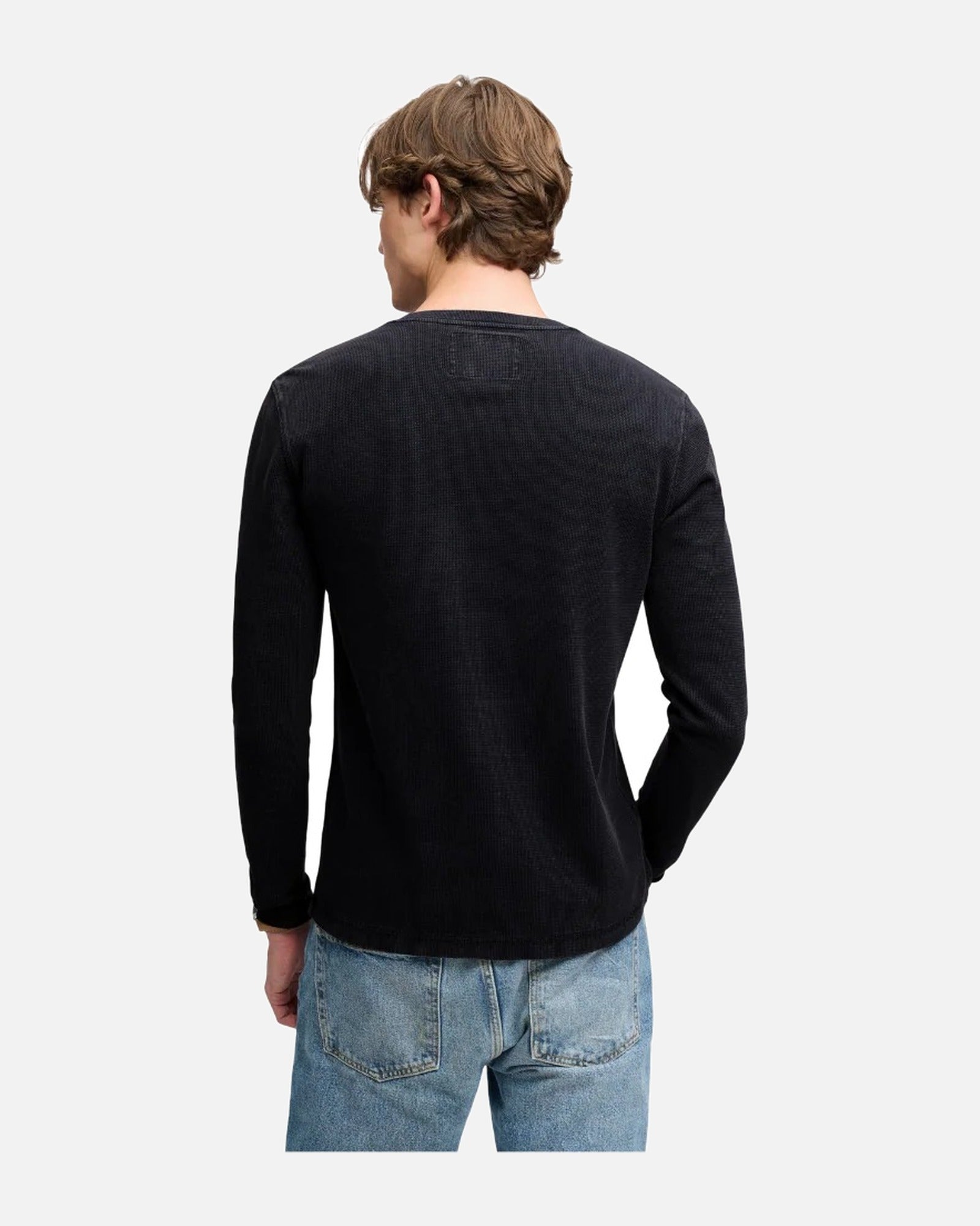Superdry Waffle Long Sleeve Henley Top